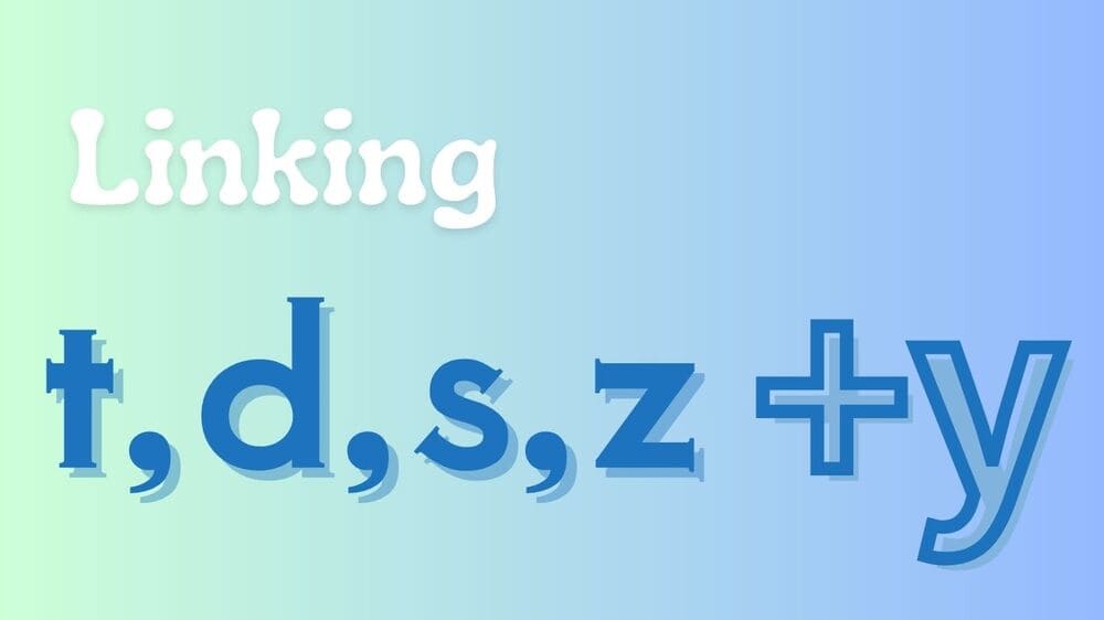 t,d,s,z+yのリンキング(Linking/Assimilation)